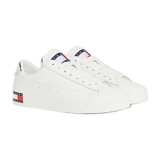 Tommy Hilfiger Vulc Lealther Plat Lc M kengät EN0EN02284YBL valkoinen