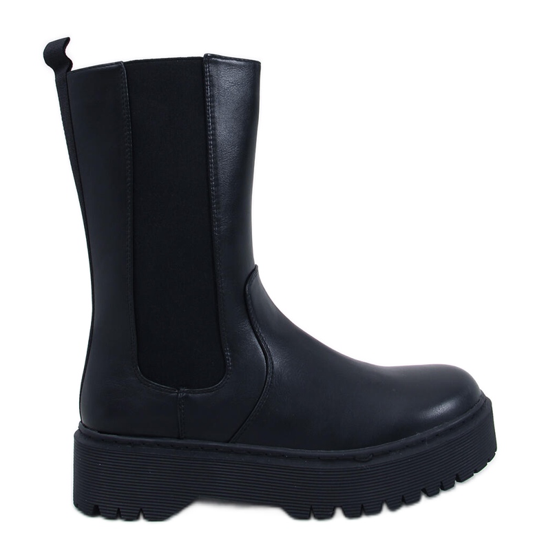 Stoute Black alustan Chelsean saappaat musta