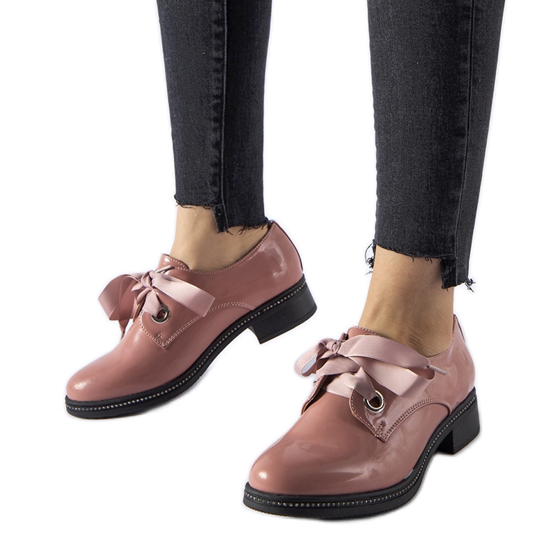 Vaaleanpunaiset kengät Poveglianon strassit vaaleanpunainen