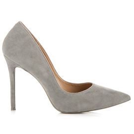 Vices Mokkanahkaiset korkokengät harmaa