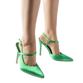 Vihreät avokorkokengät Aquilone-korkokengät