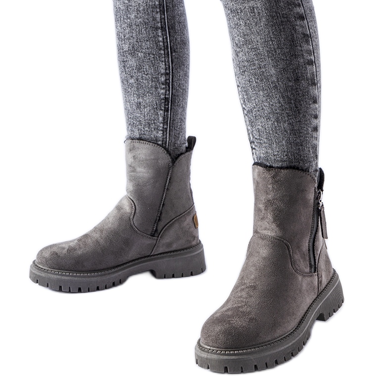 Harmaat eristetyt klassiset Tesoriero-nilkkurit