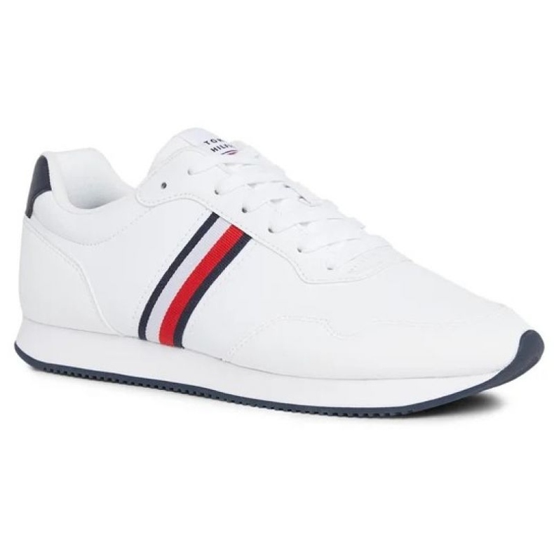 Tommy Hilfiger Core Lo Runner Pu M -kengät FM0FM048340K9 valkoinen