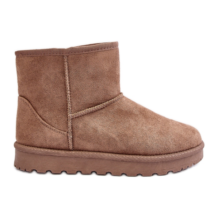 Naisten Khaki Lizio -turkiseristeiset lumisaappaat beige