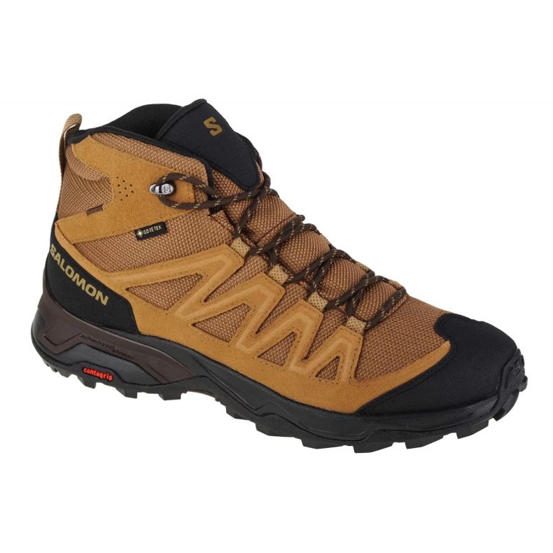 Salomon X Ward nahkaiset Mid Gtx M 471818 kengät ruskea