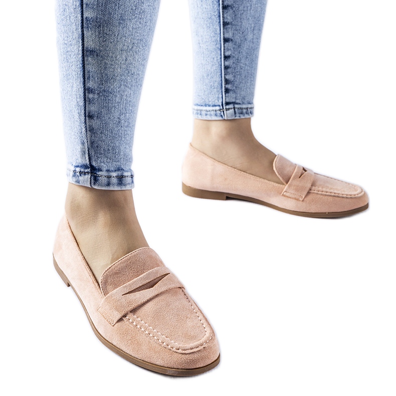 Vaaleanpunaiset Medfordin eko-mokkasiinit vaaleanpunainen