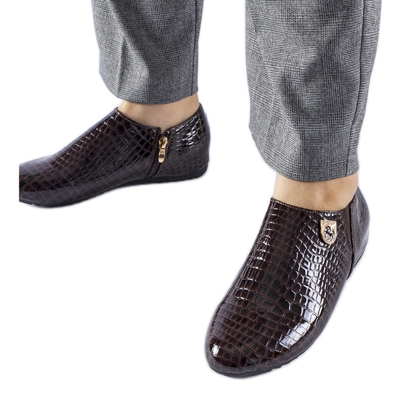 Ruskeat Nelec-lakkokengät