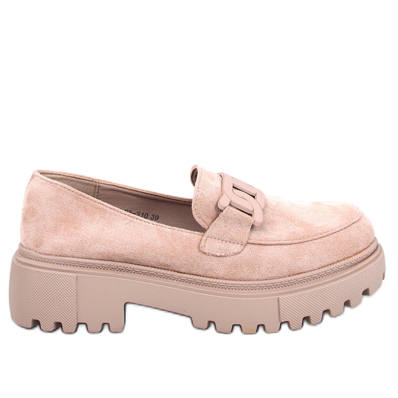 Leena Khaki -tasoiset loaferit soljella beige
