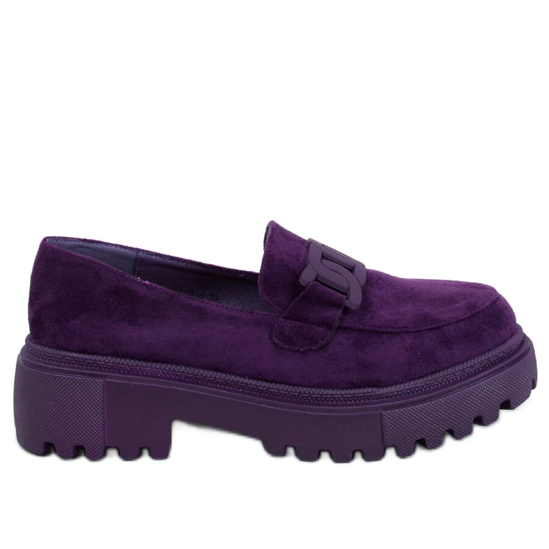 Platform mokasiinit soljella Leena Purple violetti