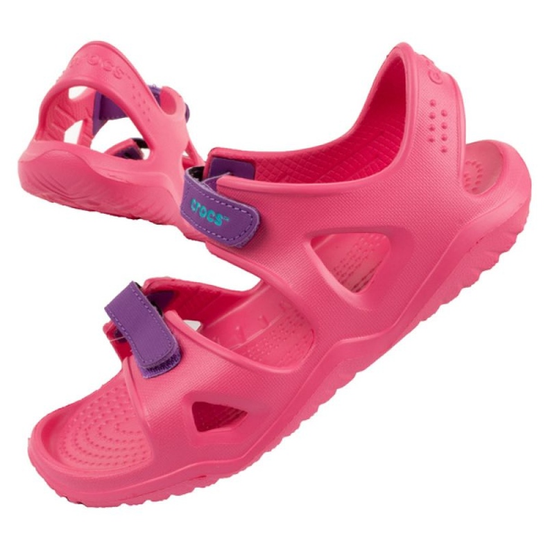 Crocs Swiftwater Jr 204988-600 sandaalit vaaleanpunainen