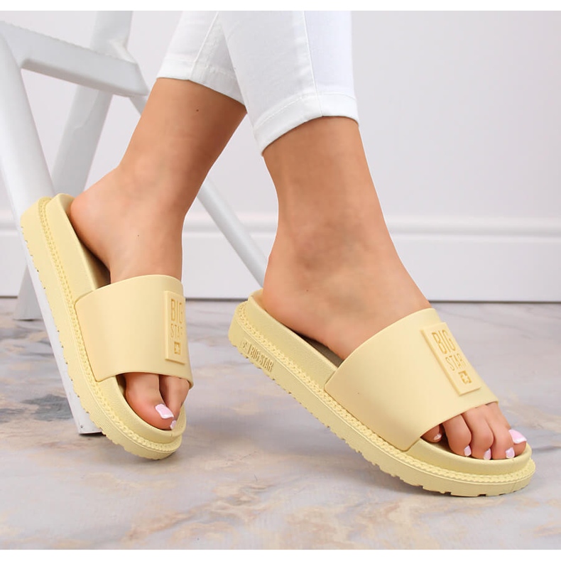 Keltaiset naisten varvastossut Big Star LL274427 keltainen