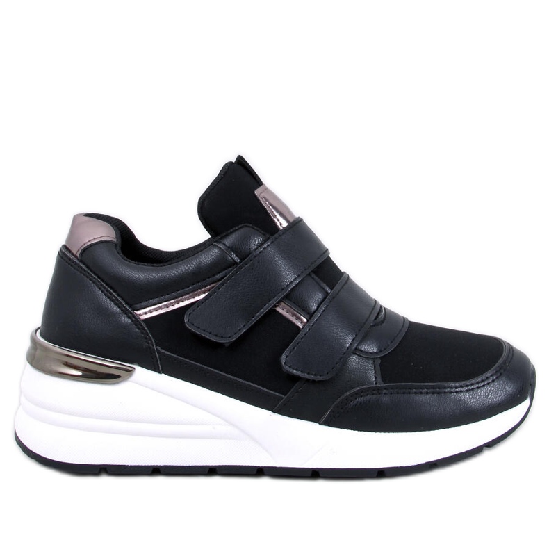 Moulton Black wedge -lenkkarit tarranauhalla musta