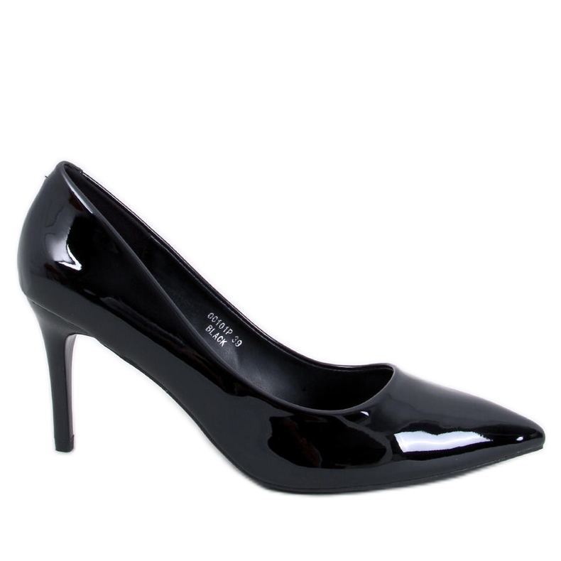 Charlotte Black patentoidut stiletto-pumput musta