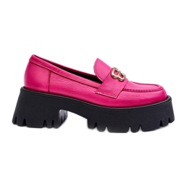 Zazoo 20164 naisten loaferit, jotka on valmistettu fuksiasta luonnonnahasta vaaleanpunainen
