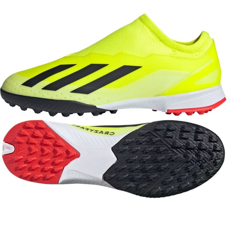 Adidas X Crazyfast League Ll Tf Jr IF0686 kengät keltainen