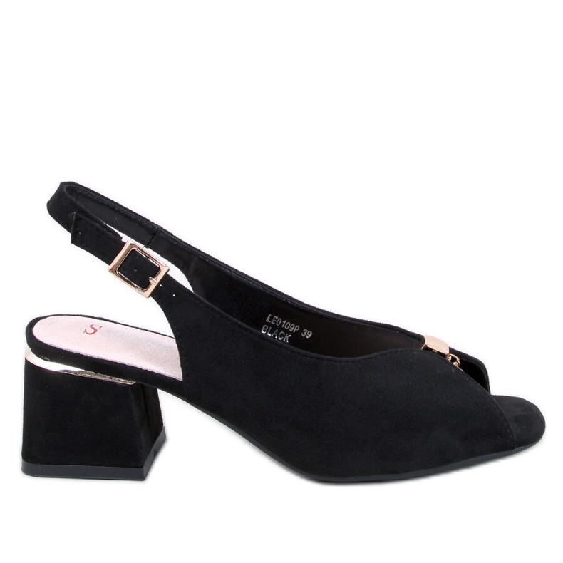 Seastar Vandell Mustat korkeakorkoiset sandaalit