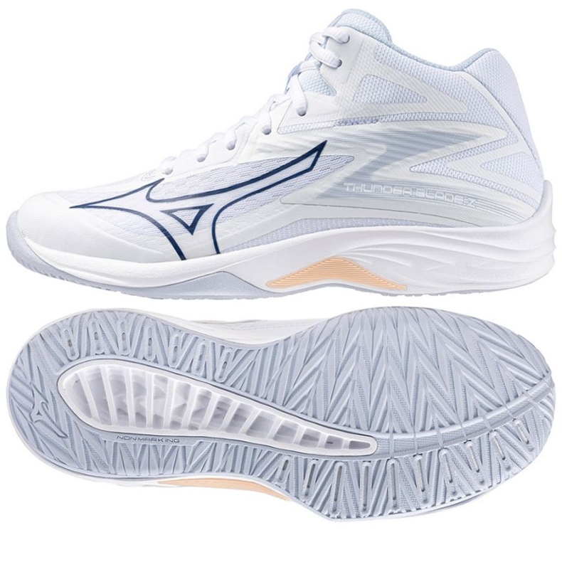 Mizuno Thunder Blade Z Mid W V1GC237500 lentopallokengät valkoinen