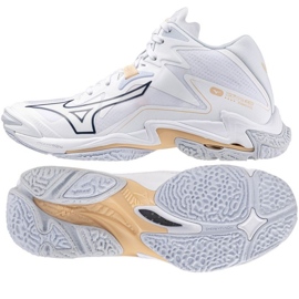 Mizuno Wave Lightning Z8 Mid W lentopallokengät V1GC240535 valkoinen