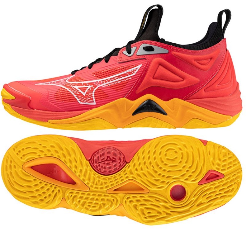 Mizuno Wave Momentum 3 M V1GA231204 lentopallokengät punainen
