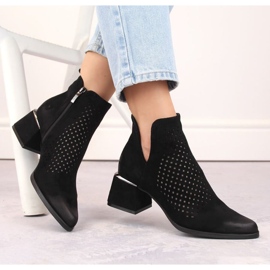 Mokkakorkoiset nilkkurit Potocki W WOL213A, musta