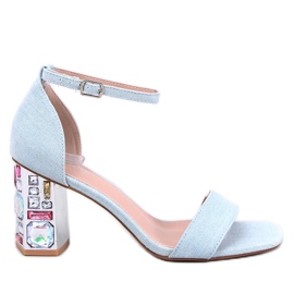 Whitneys Jean -korkokengät kiviset sandaalit sininen