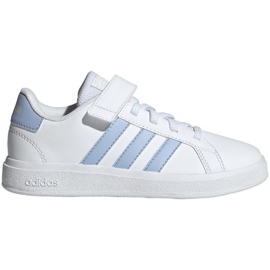 Adidas Grand Court Elastic Lace and Top Strap Jr IG4841 -kengät valkoinen