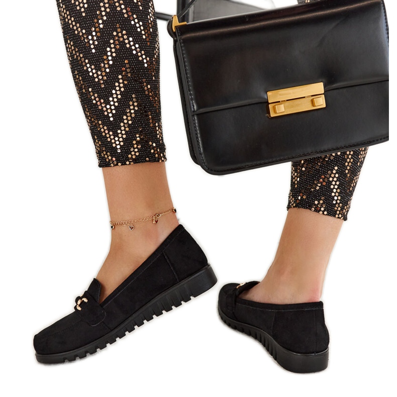 Mustat mokkanahkaiset Prussia-loaferit