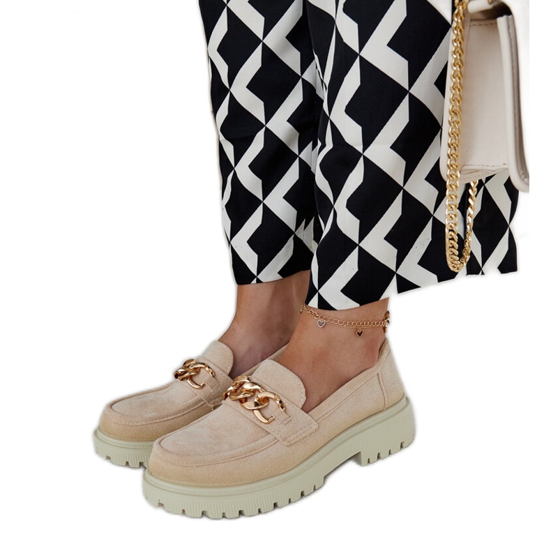 Elenorin beige-mokkasiinit