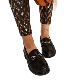 Mustat eko-nahkaiset Grisel mokasiinit