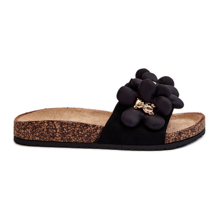 Naisten varvastossut koristeilla Black Bunlia musta