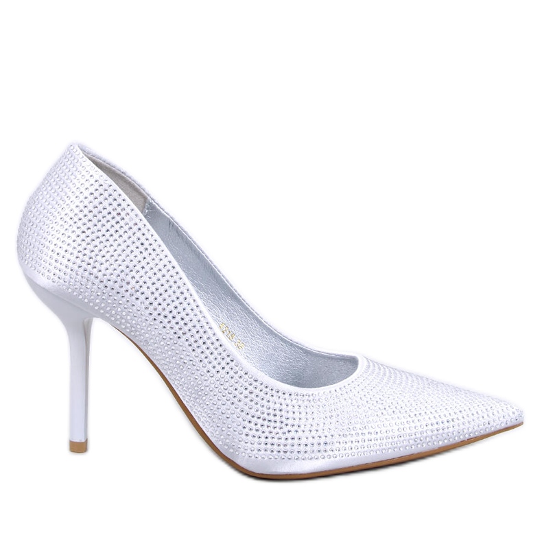 Naisten Paulis Silver -korkokengät kuutiozirkonialla hopea