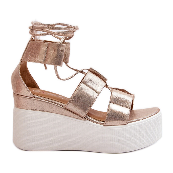 Naisten Helavi kultaiset sandaalit kultainen