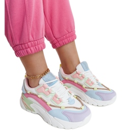 Moniväriset alustalenkkarit, joissa on Rutf strassit monivärinen