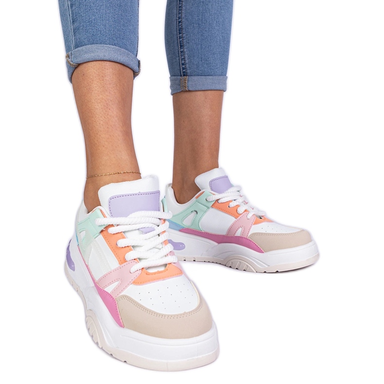 Moniväriset lenkkarit Nivi-alustalla monivärinen