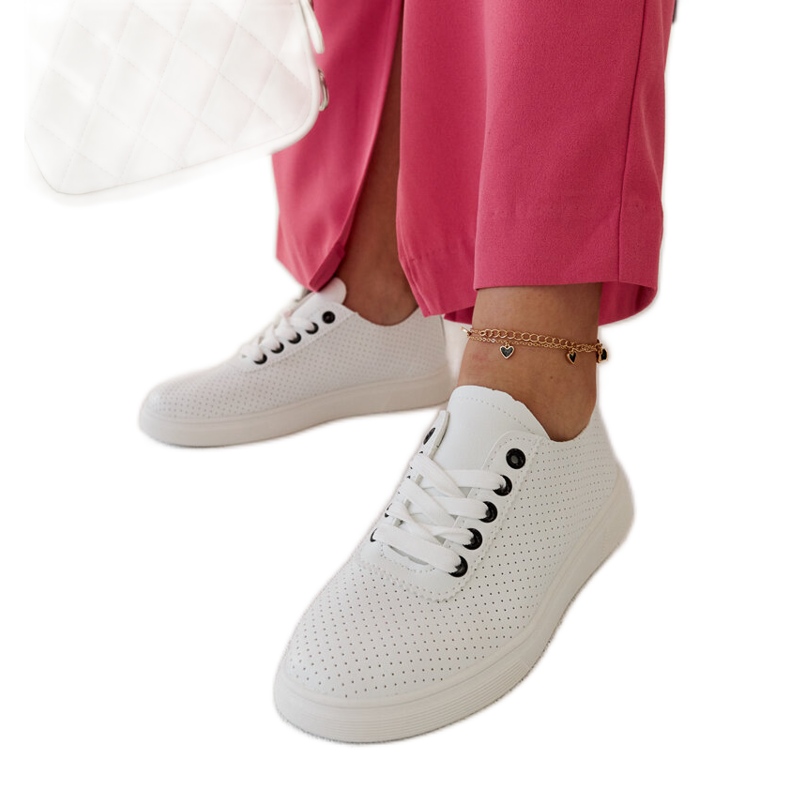 Sandrinen valkoiset ekologiset lenkkarit valkoinen