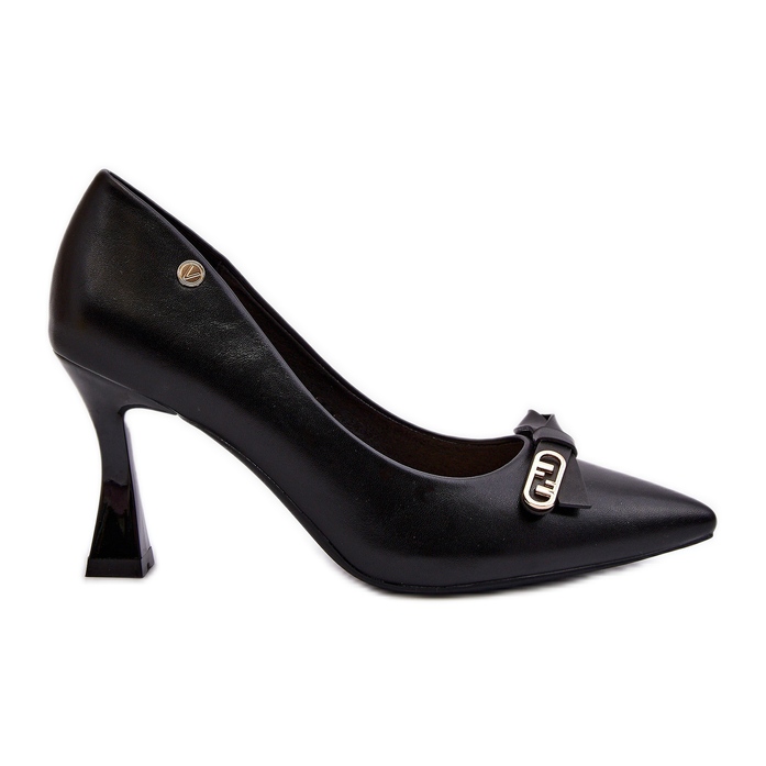 Vinceza Eco Leather Spikes Musta Kismetti