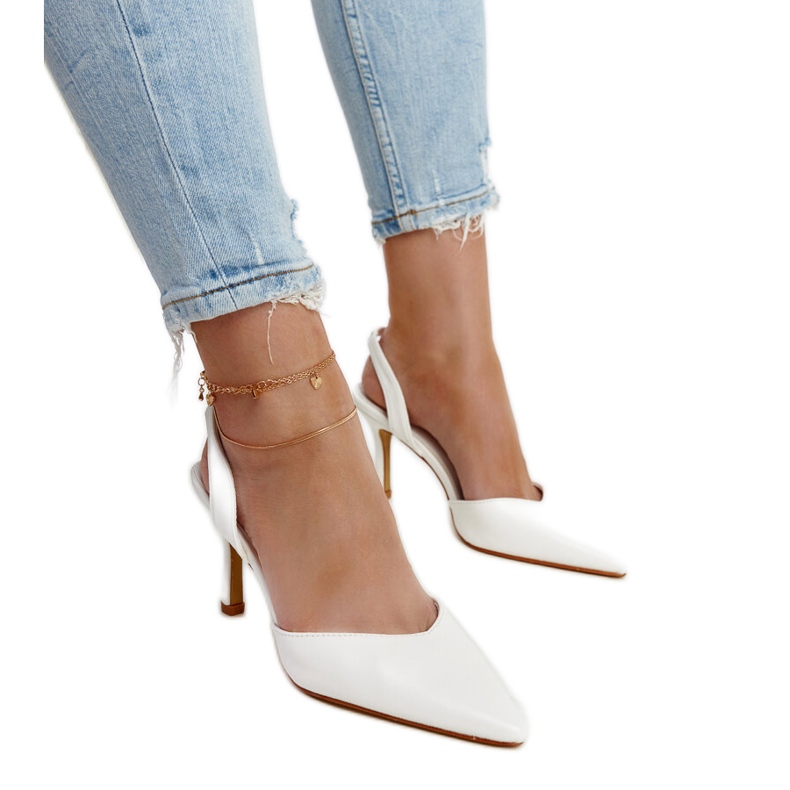 Valkoiset avokorkokengät Fontanile-korkokengät valkoinen