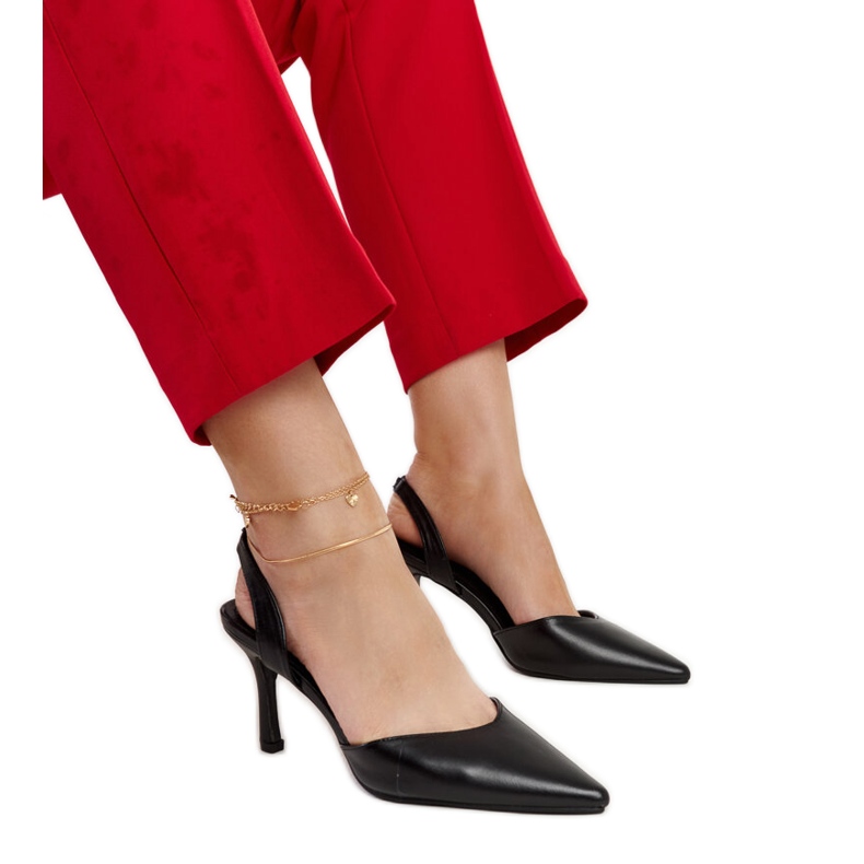 Mustat Fontanile avoimet kantapääpumput