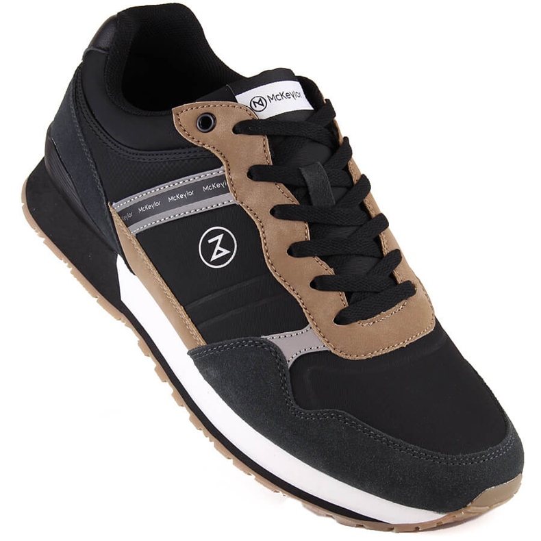 McKeylor 74111 mustat nahkaiset miesten urheilukengät