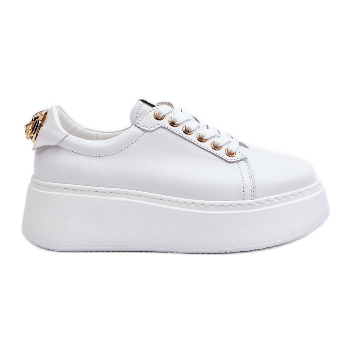 Naisten nahkaiset tennarit CheBello 4367 valkoinen