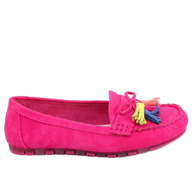 Tamla Fuchsia Fringed Loafers vaaleanpunainen