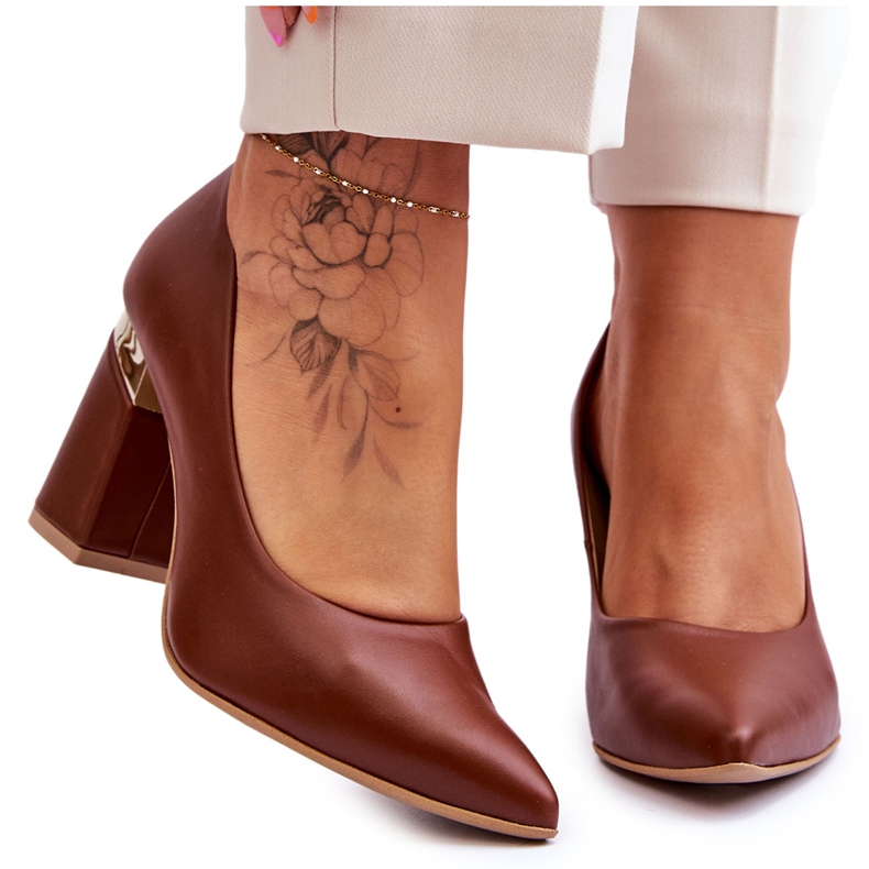 Lewski Shoes Nahkapumput Lewski 3117 Ruskea