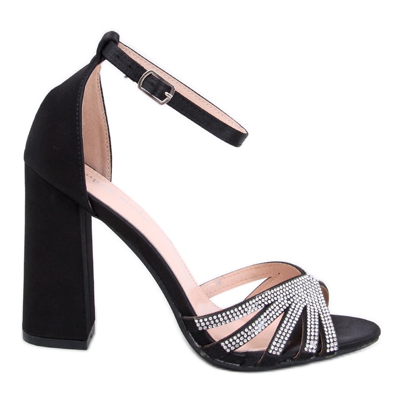 Nikitai Mustat korkeakorkoiset sandaalit strassilla