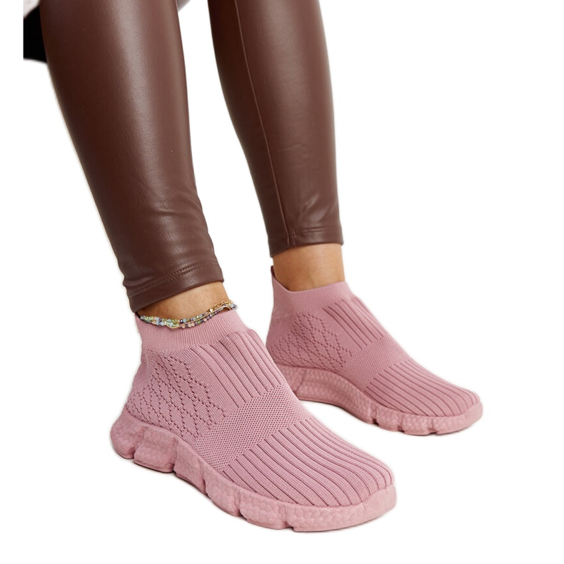 Vaaleanpunaiset kevyet urheilulenkkarit valmistajalta Vaclav vaaleanpunainen