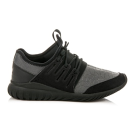 Adidas Tubular Radial J musta harmaa