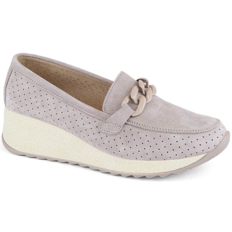 Filippo W PAW507A beige-nahkaiset mokkakengät