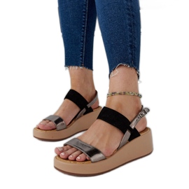 Tonka wedge sandaalit musta