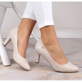 Sergio Leone W SK39AA korkeakorkoiset pumput, vaaleanharmaa