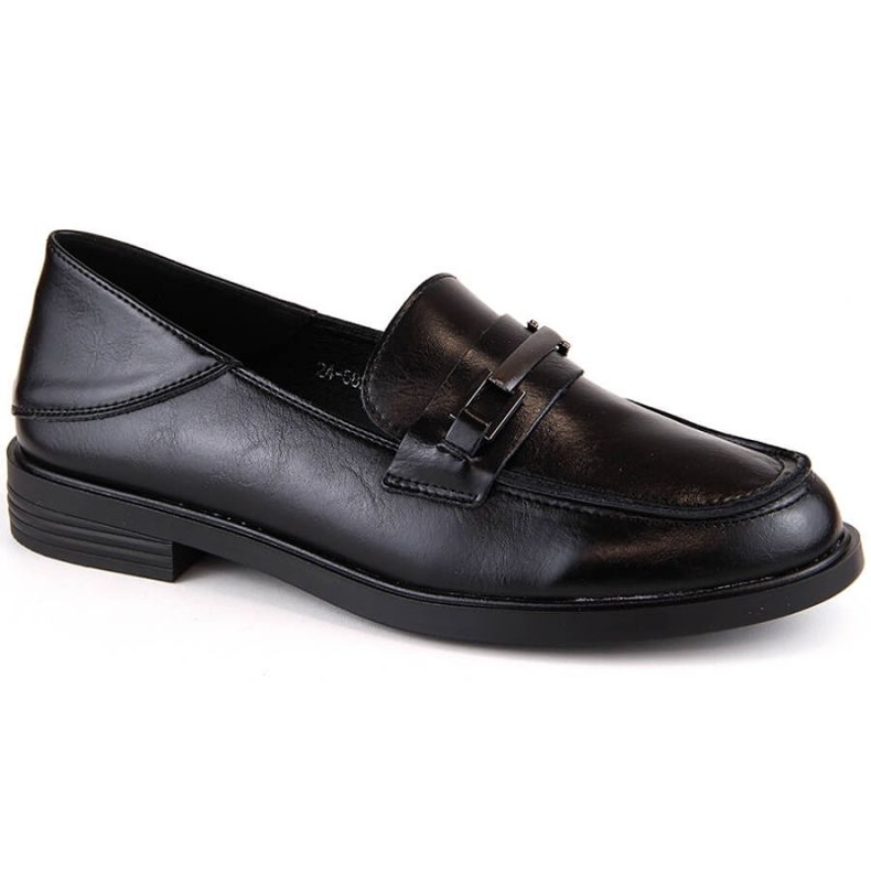 Vinceza W JAN280 mustat nahkaiset matalakorkoiset kengät