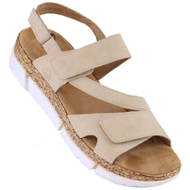 Mukavat Rieker W RKR671 beige-sandaalit